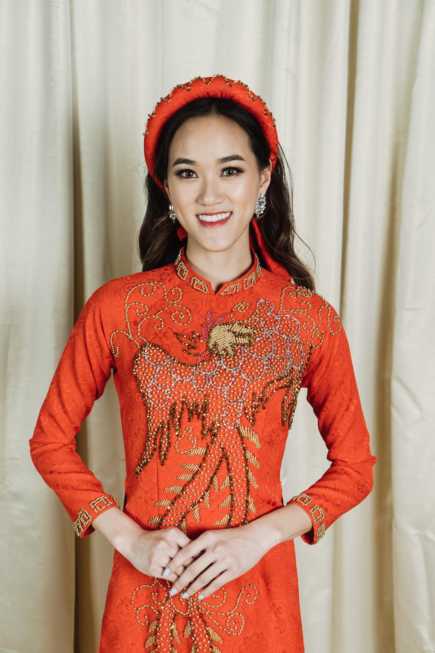 Ao Dai Gam Phoenix